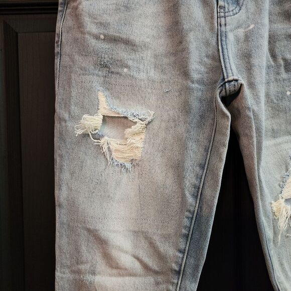 PacSun Light Stitch & Repair Stacked Skinny Jeans - Picture 8 of 16